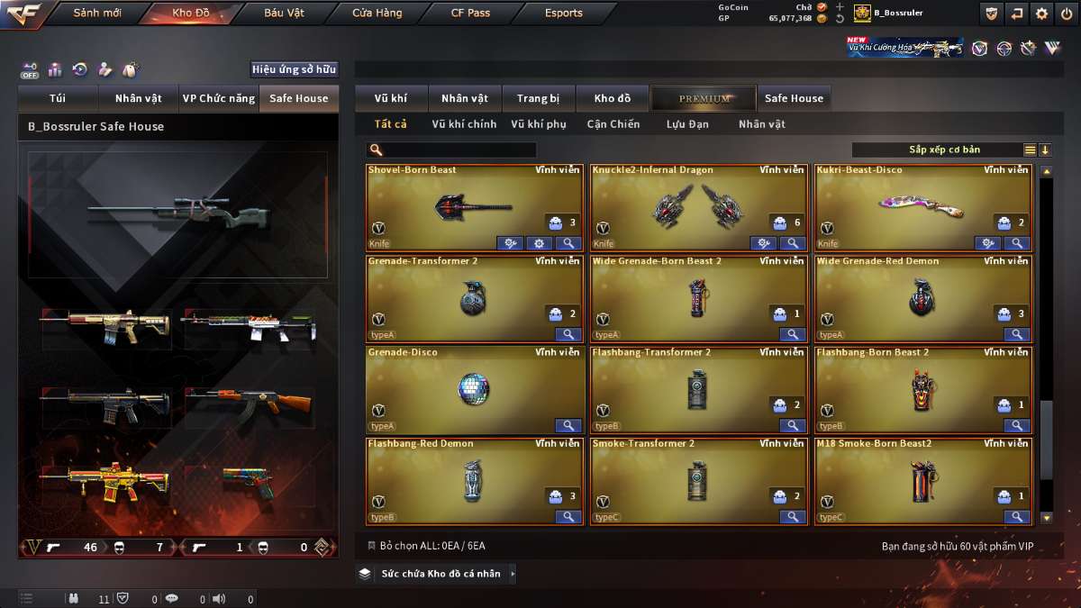 shop acc cf uy tin gia re